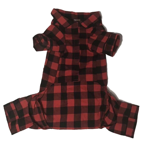 F-Bomb Dog Pajama With Red Trim
